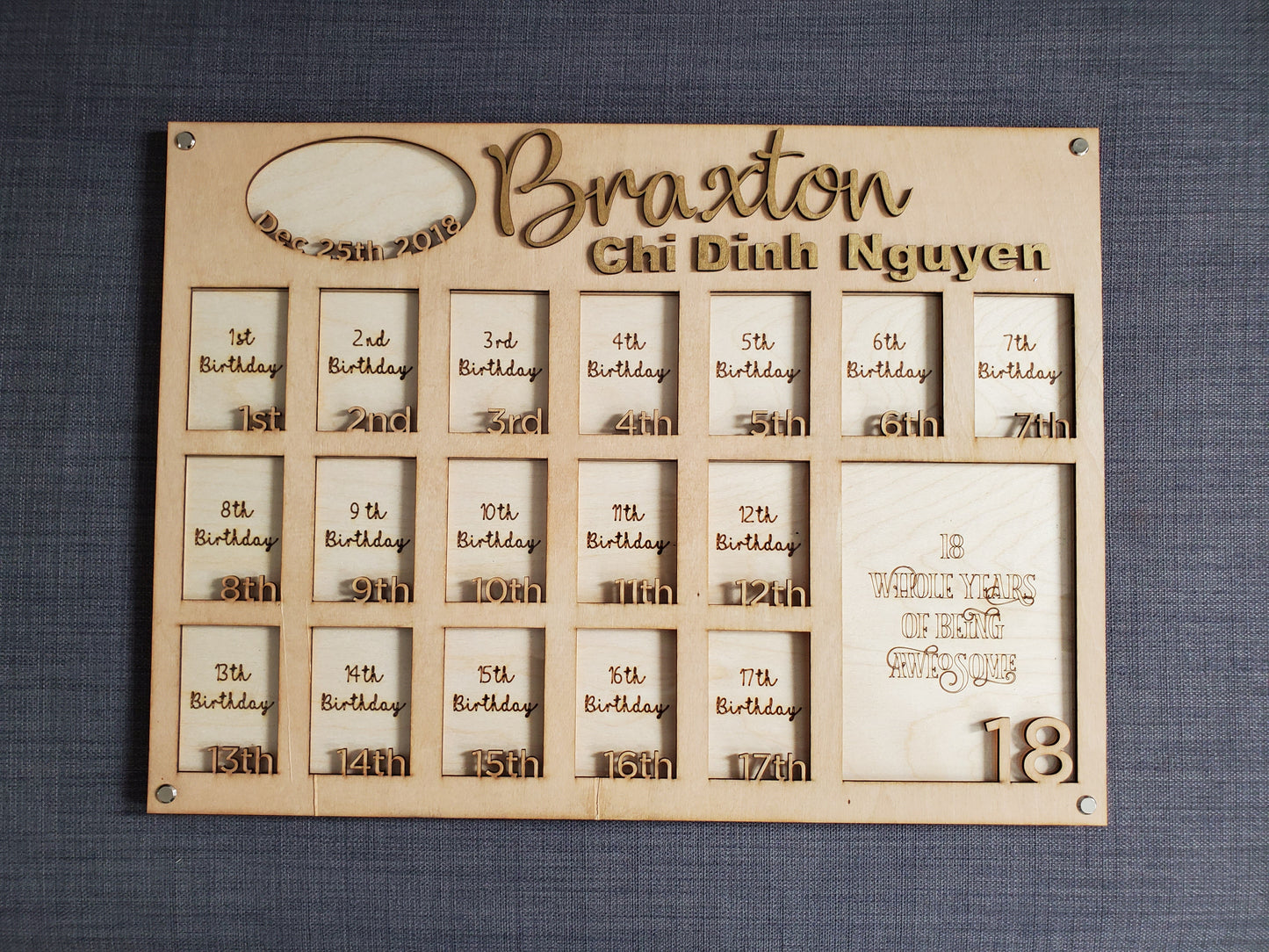 0-18 Memory Keeper Photo Frame