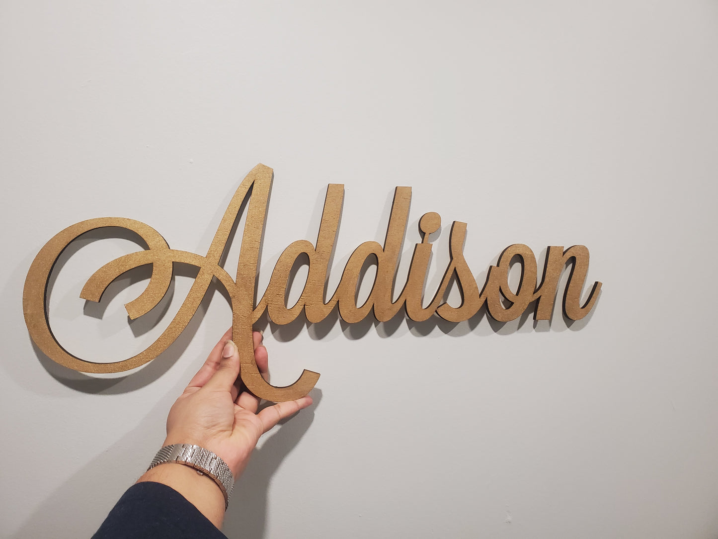 24" Custom Wood Name Wall Sign