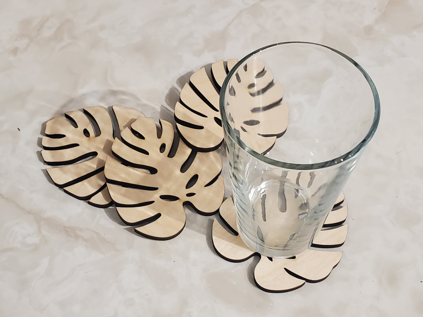 Monstera Leaf coasters