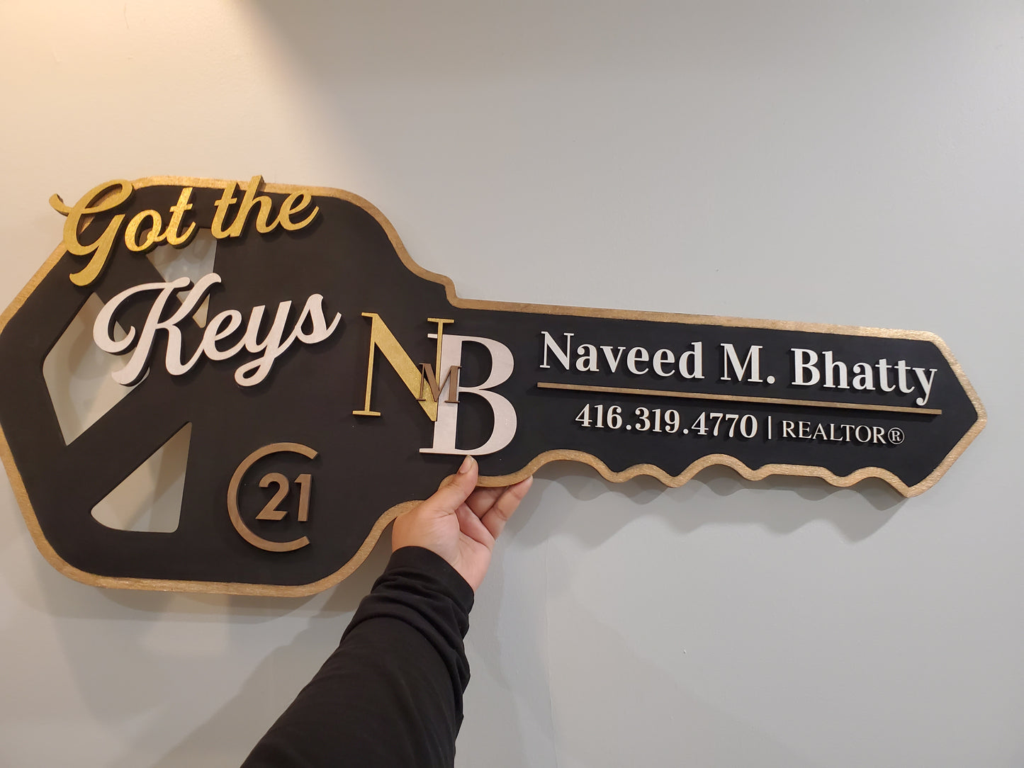 Realtor Key Signs (Hexagon Key)