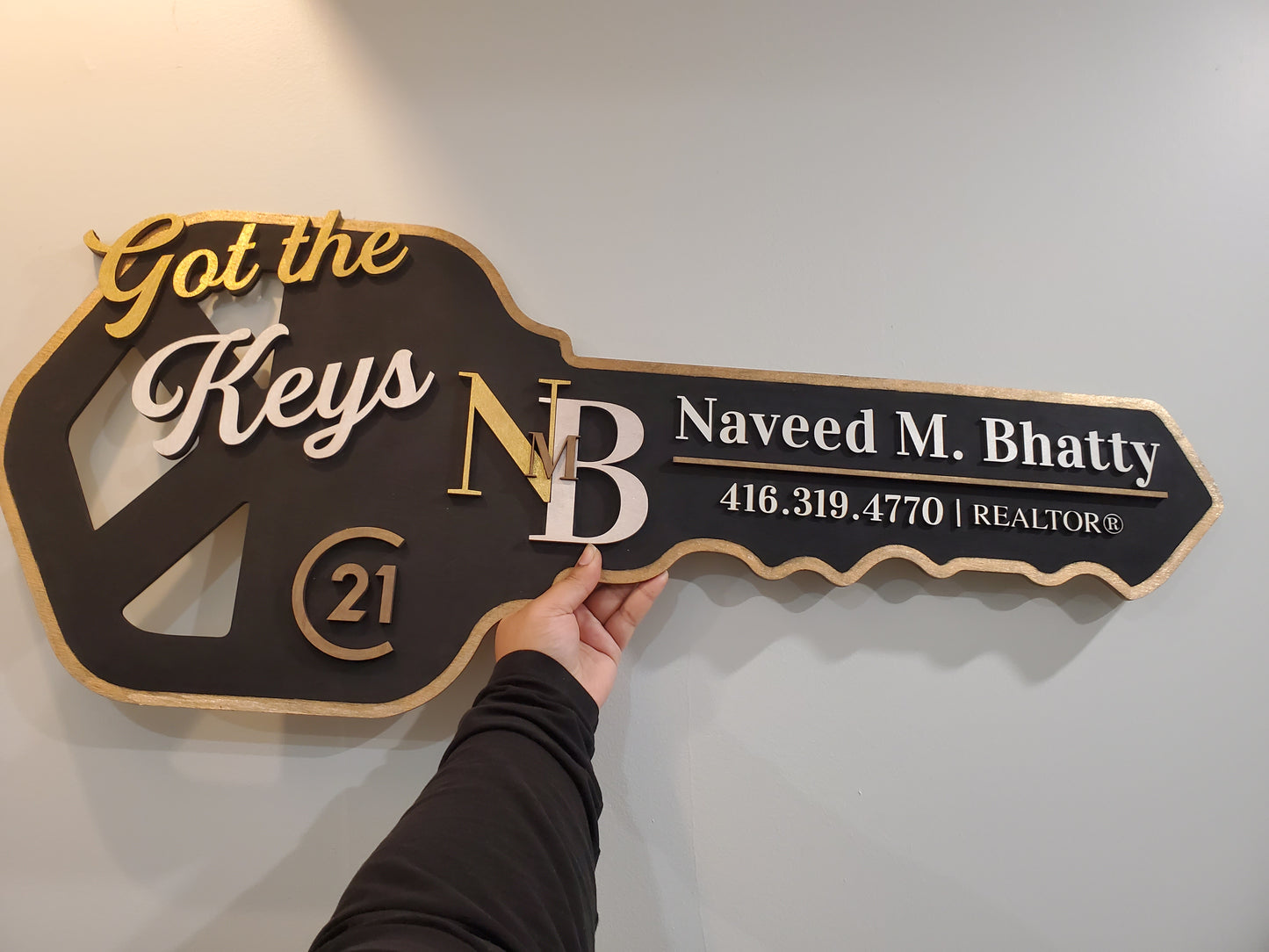 Realtor Key Signs (Hexagon Key)