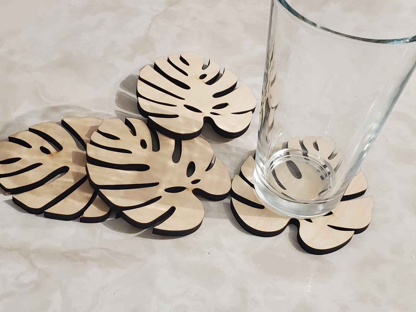 Monstera Leaf coasters