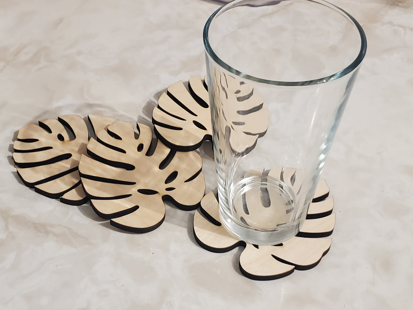 Monstera Leaf coasters