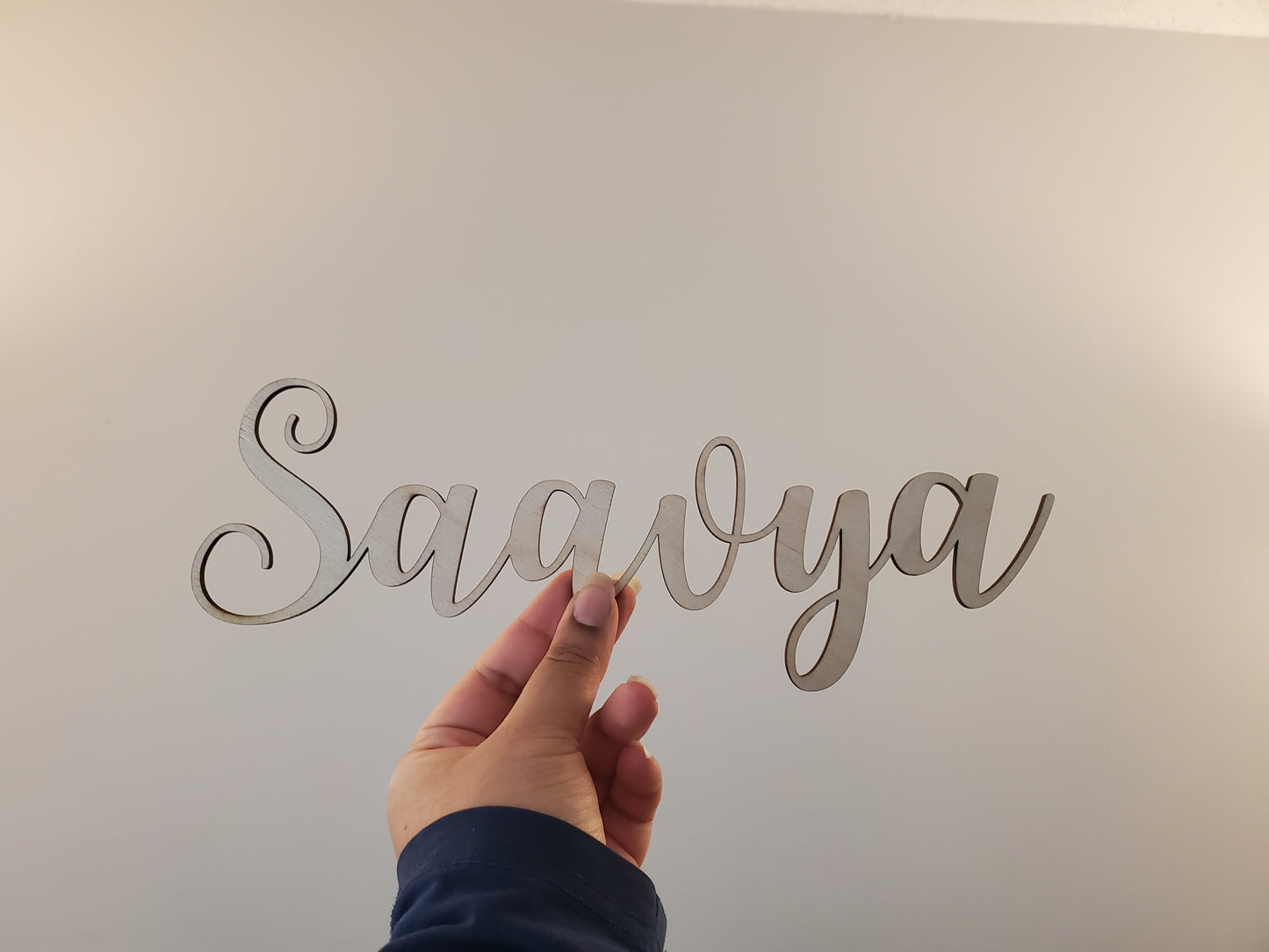 12" Custom Wood Name Wall Sign