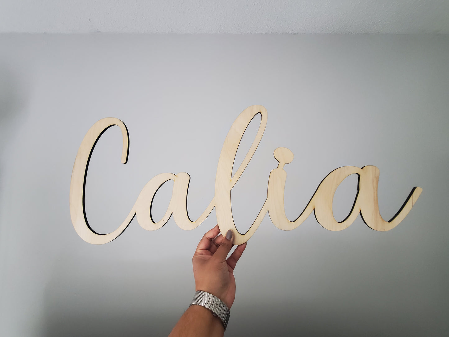 30" Custom Wood Name Wall Sign