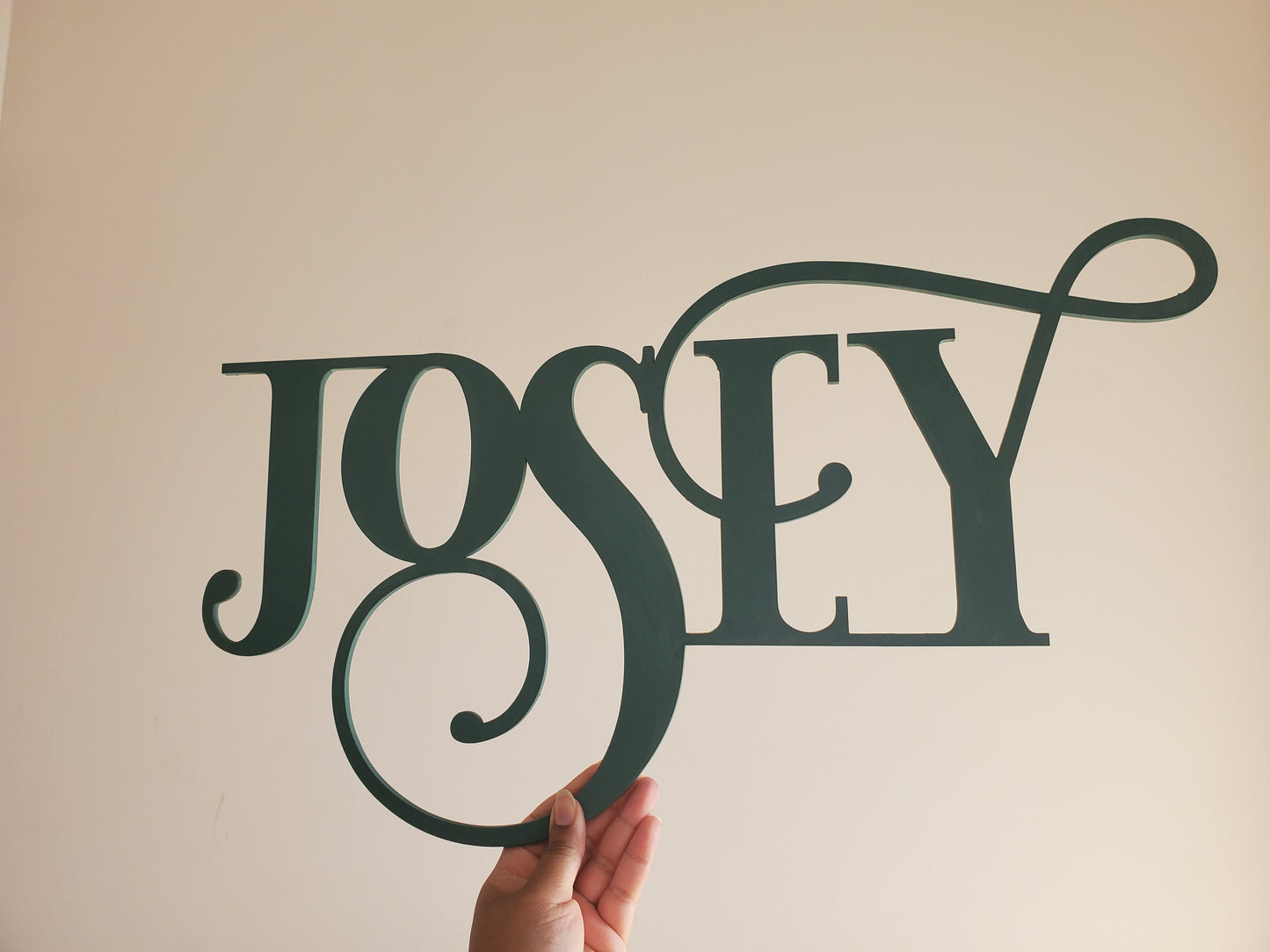 24" Custom Wood Name Wall Sign