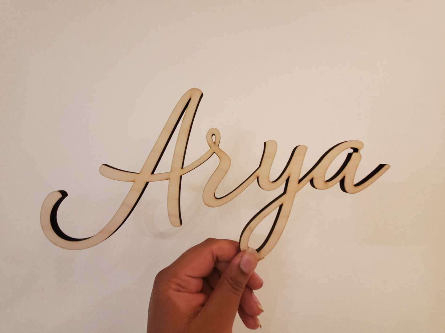 12" Custom Wood Name Wall Sign