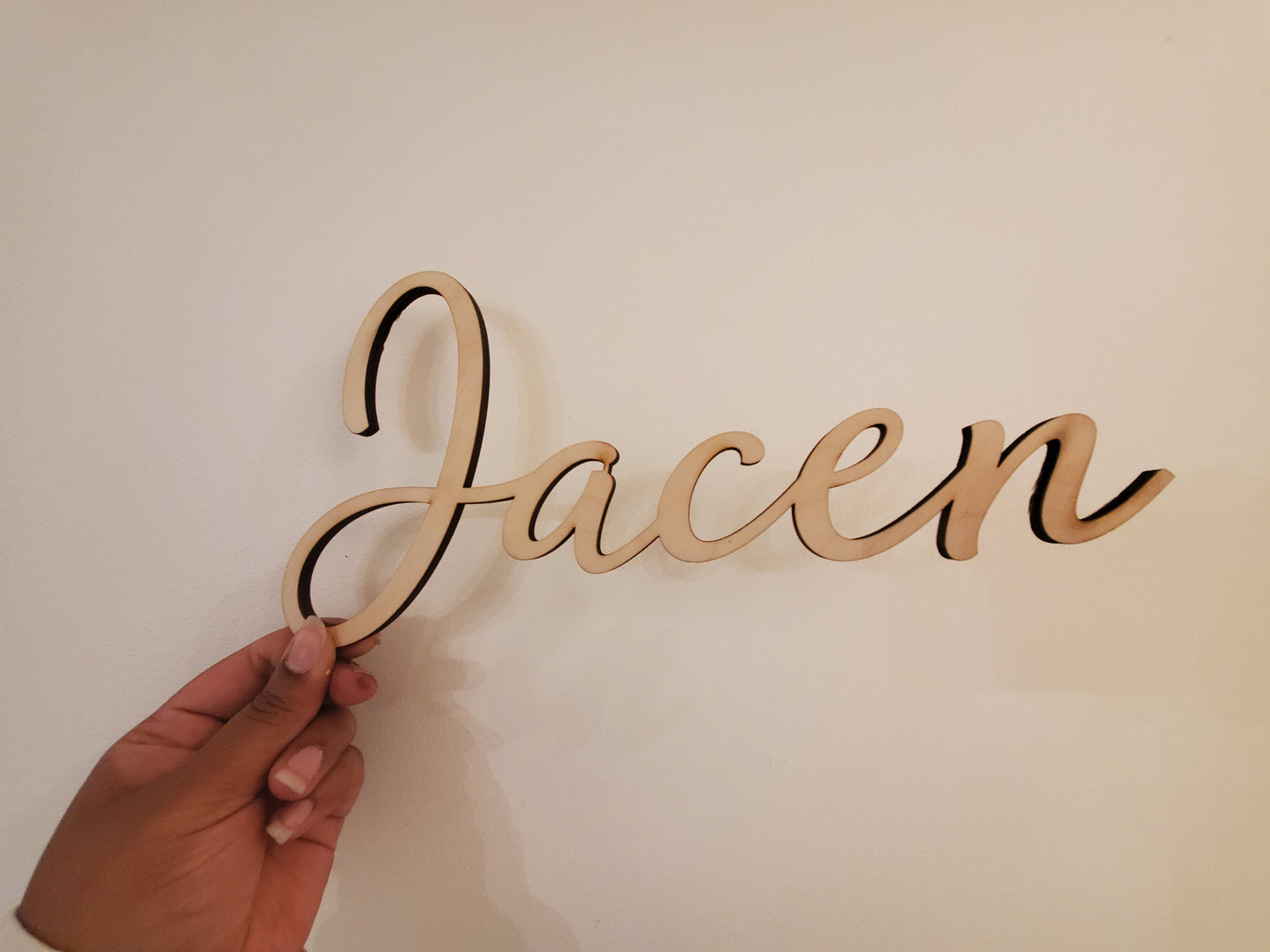 12" Custom Wood Name Wall Sign