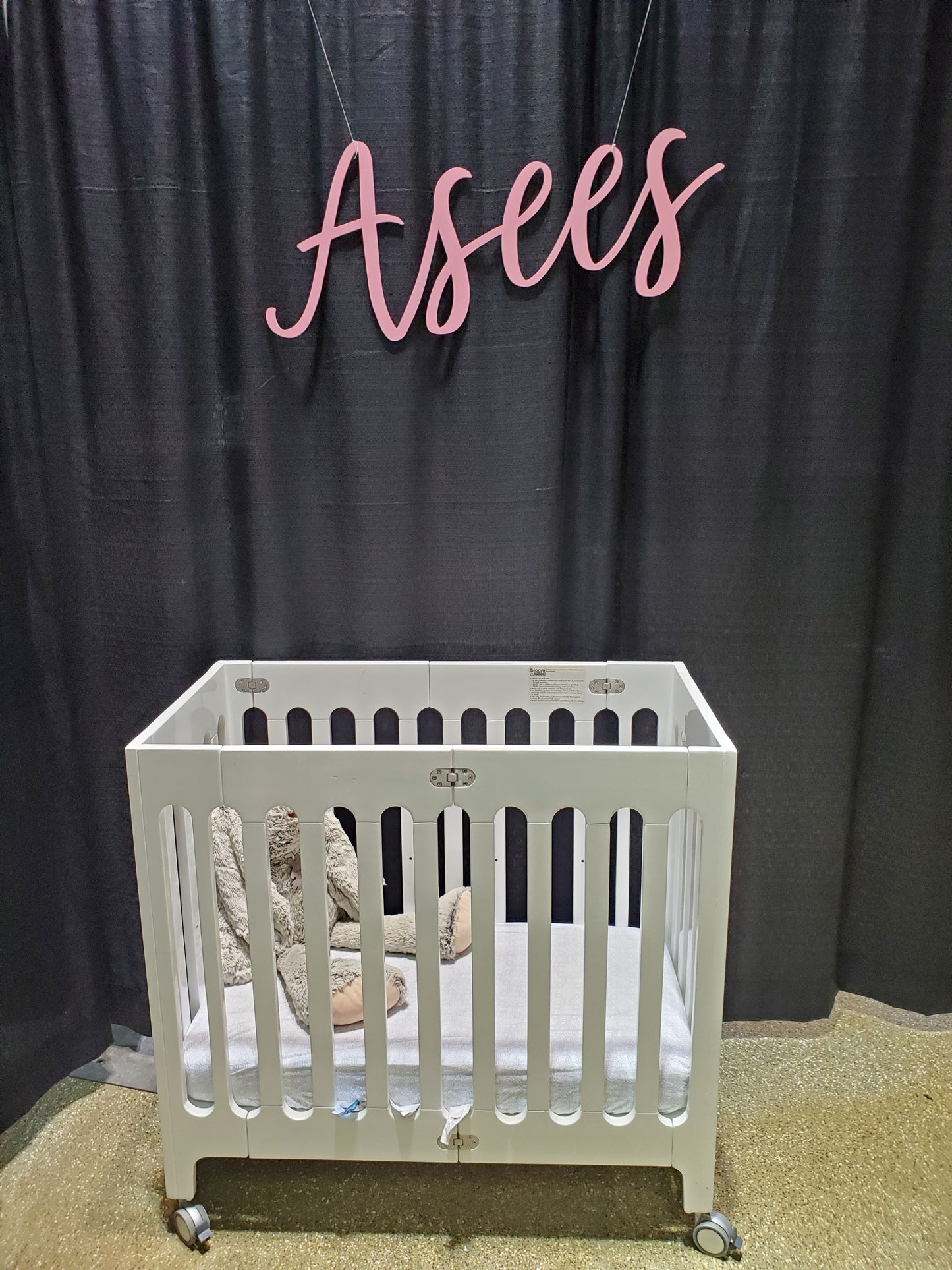 Panneau 'Asees' 36" en rose