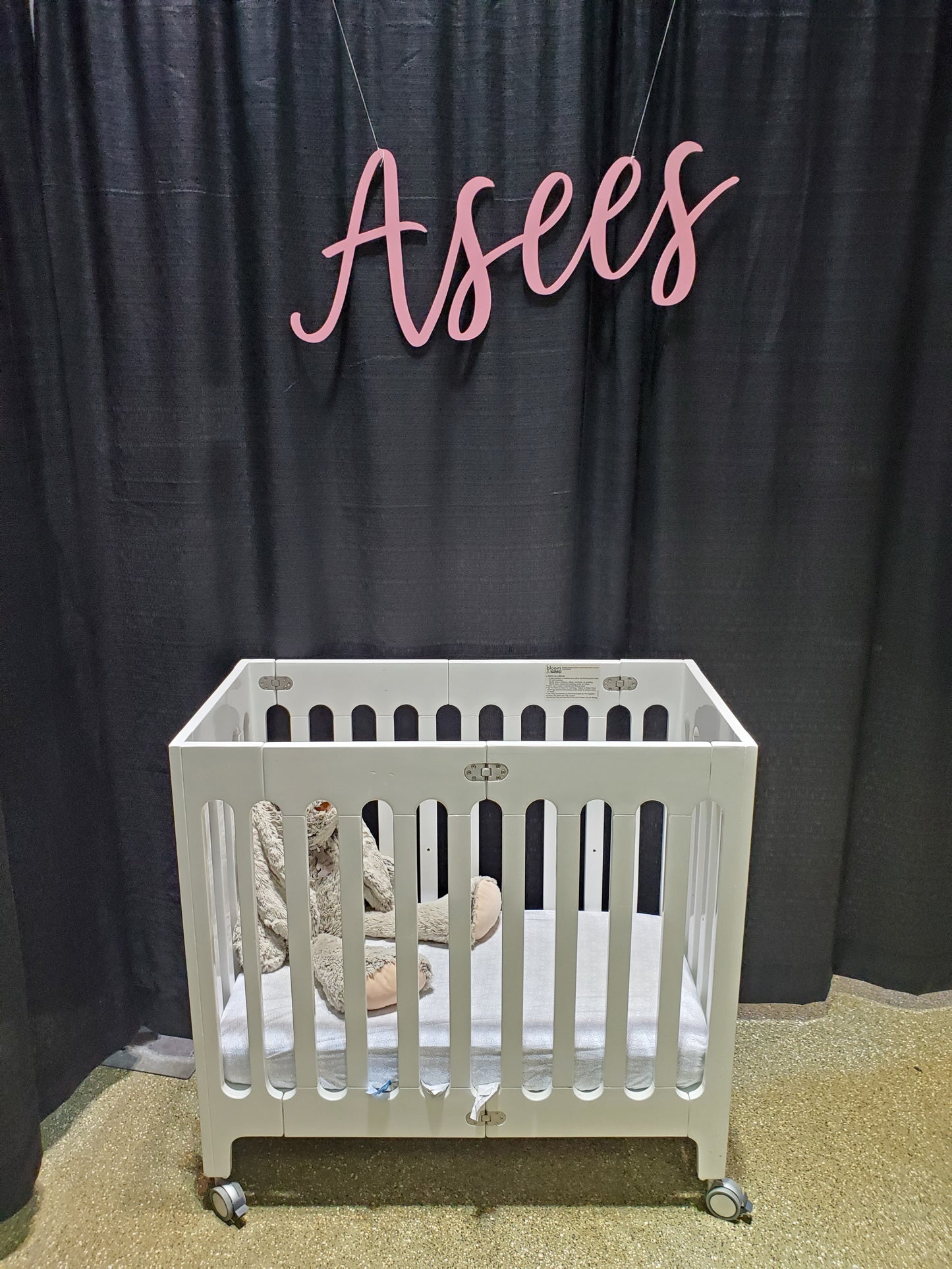 Panneau 'Asees' 36" en rose