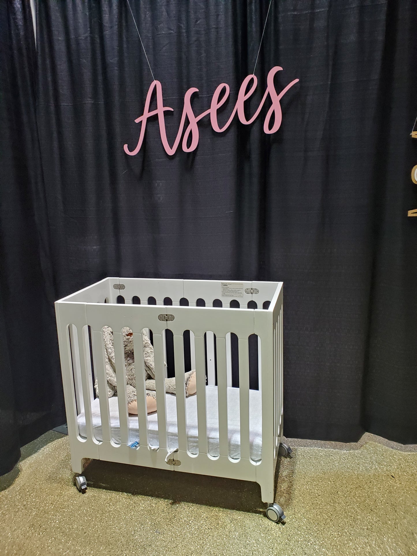 Panneau 'Asees' 36" en rose