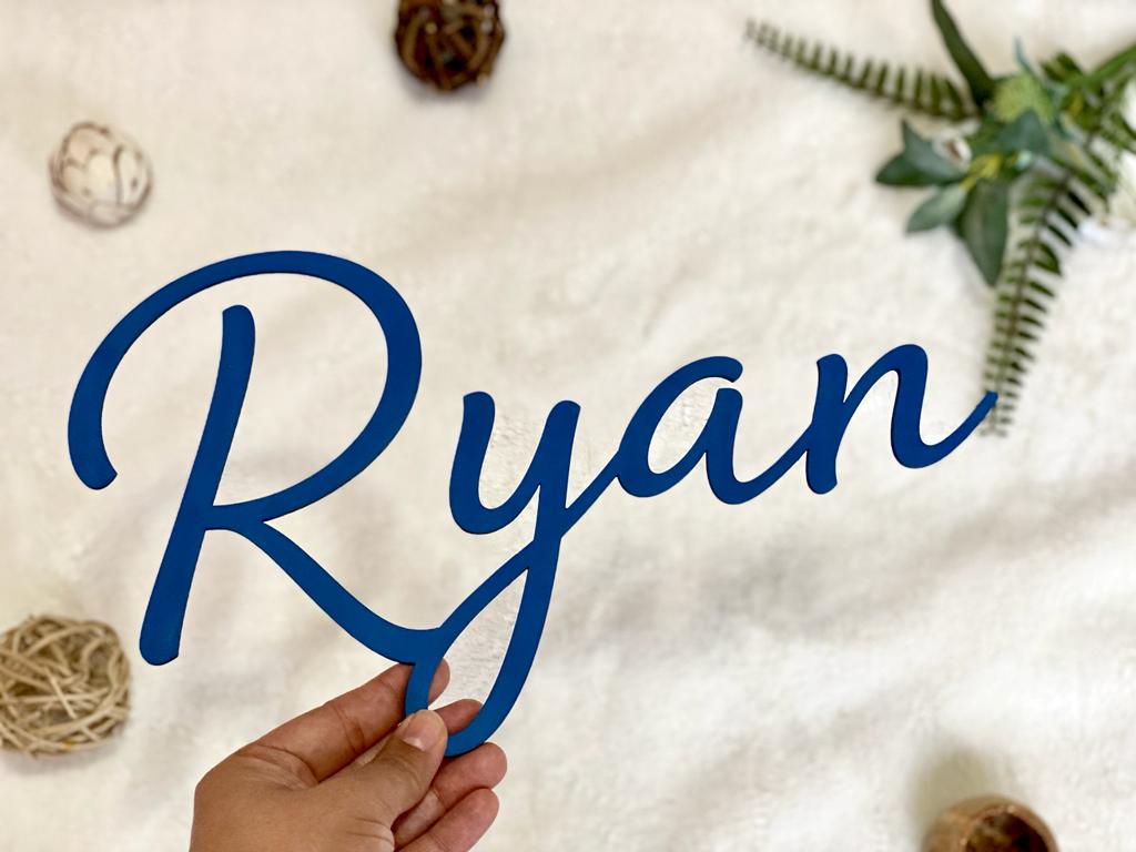 12" Custom Wood Name Wall Sign
