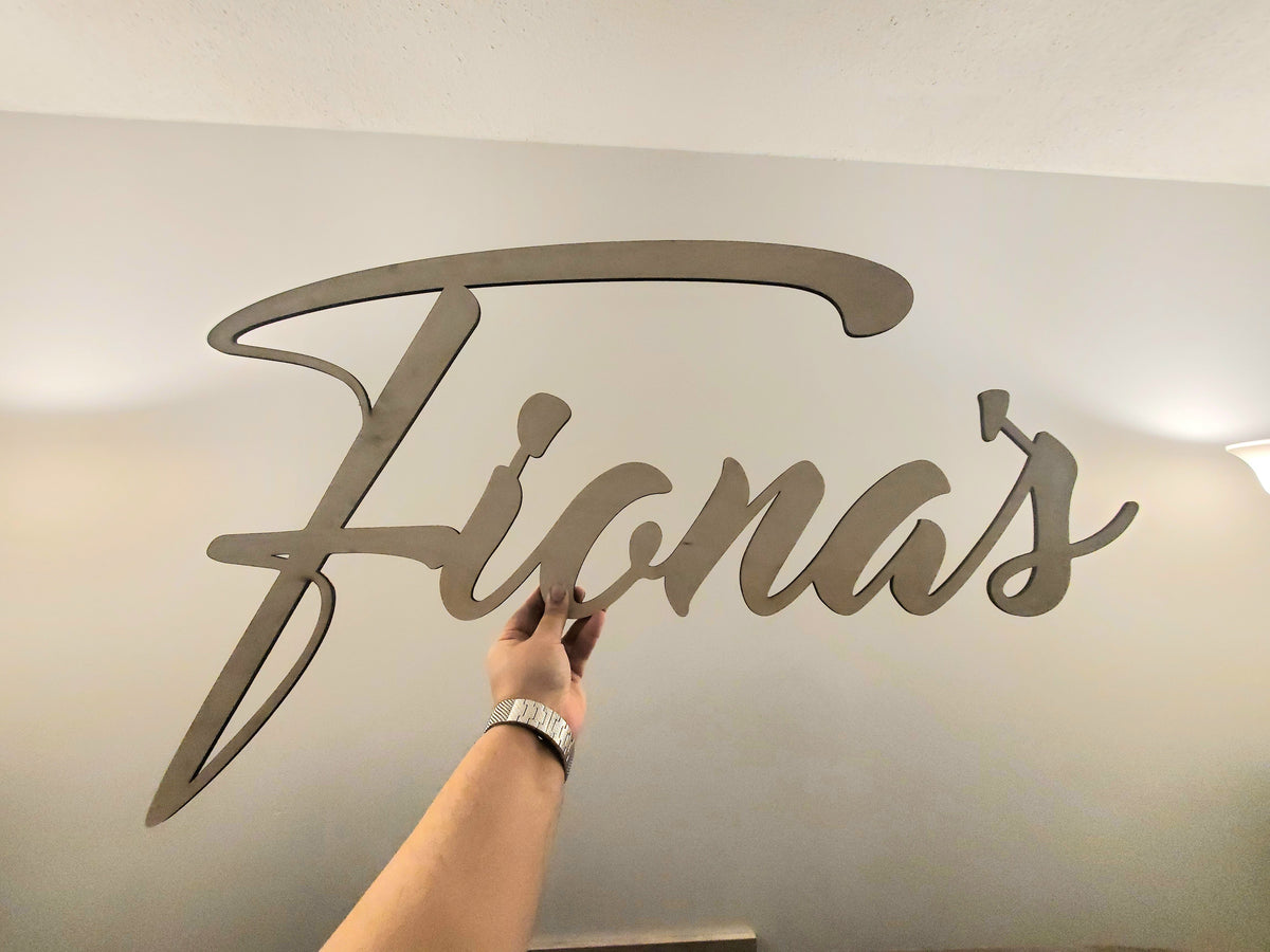 Floater Signage Custom Business Signage (Floating) – Char & Beam