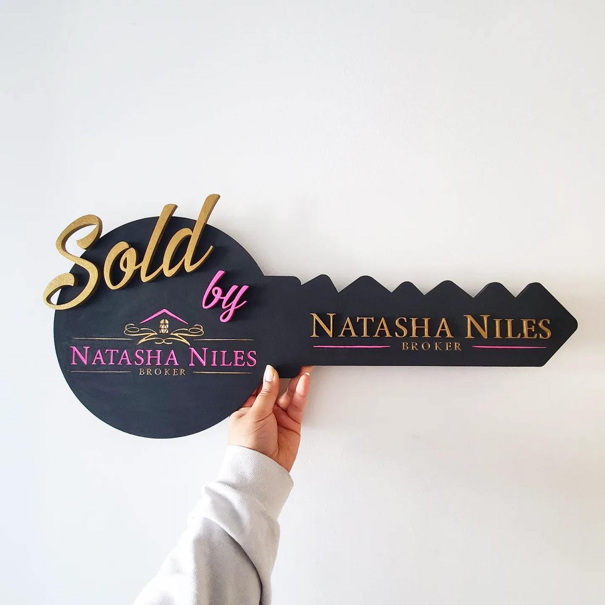 Realtor Key Picture Sign Realtor Key Signs (Round key) – Char & Beam