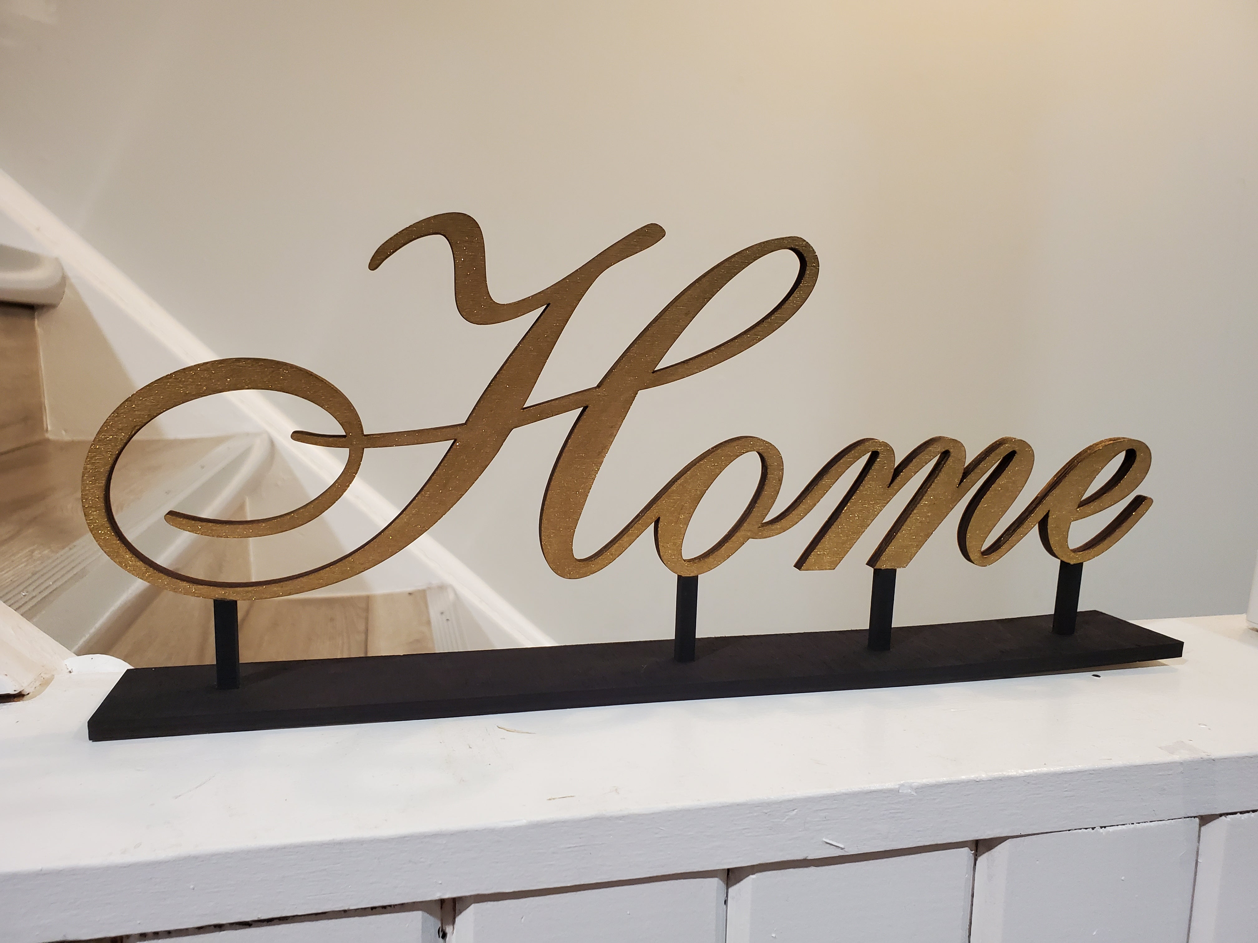Stilted self standing signs – Char & Beam